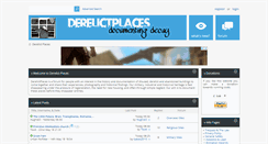 Desktop Screenshot of derelictplaces.co.uk